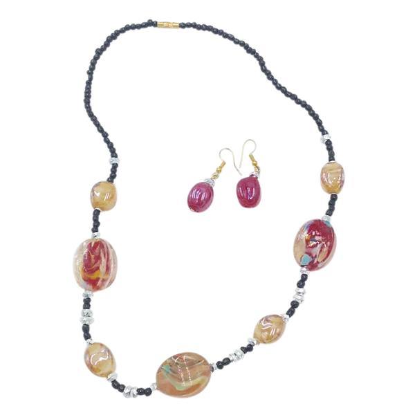 Lisa Hoskin Jewellery - WHITE GLASS BEAD NECKLACE - 5MM